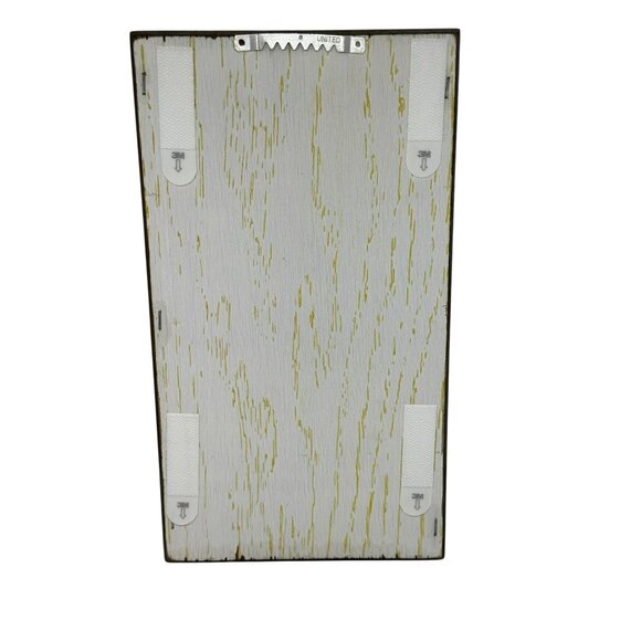 VTG Pressed Dried Flowers Butterfly Shadow Box Rustic Floral Wall Art with Quote - Picture 3 of 8